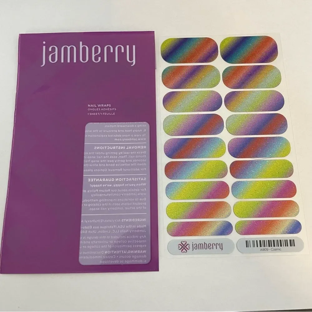 Jamberry Cosmic Full Sheet Nail Wraps A909